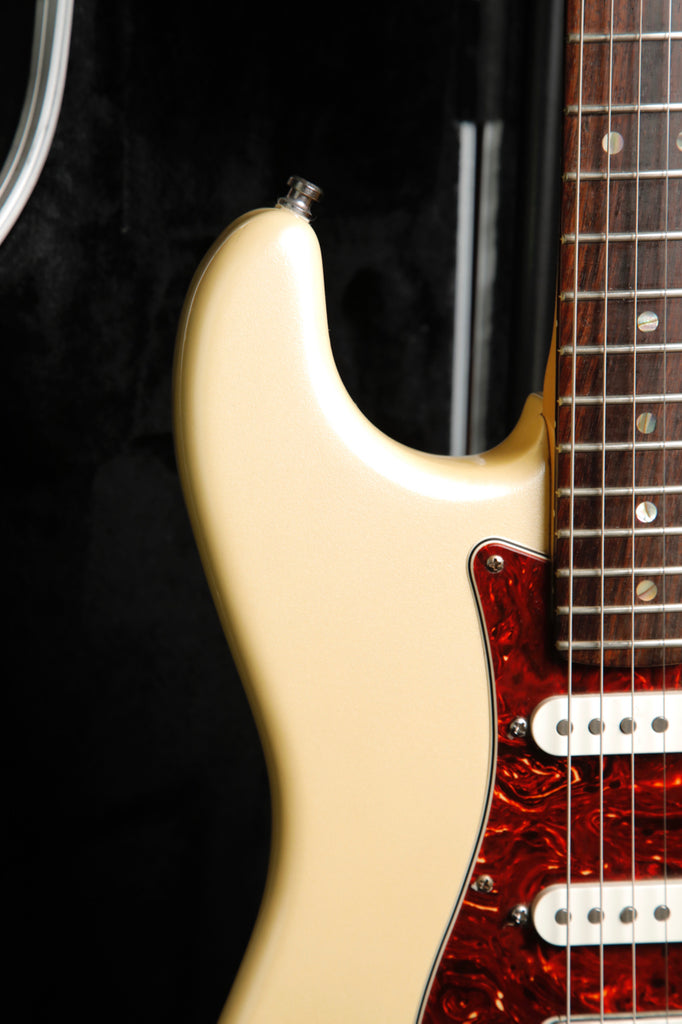 Fender American Deluxe Stratocaster HSS Olympic Pearl Electric Guitar 2006 Pre-Owned