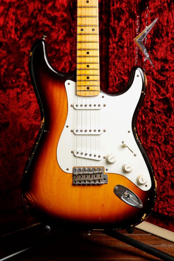 Fender Custom Shop LTD 1955 Stratocaster Sunburst Relic Electric Guitar 2015 Pre-Owned