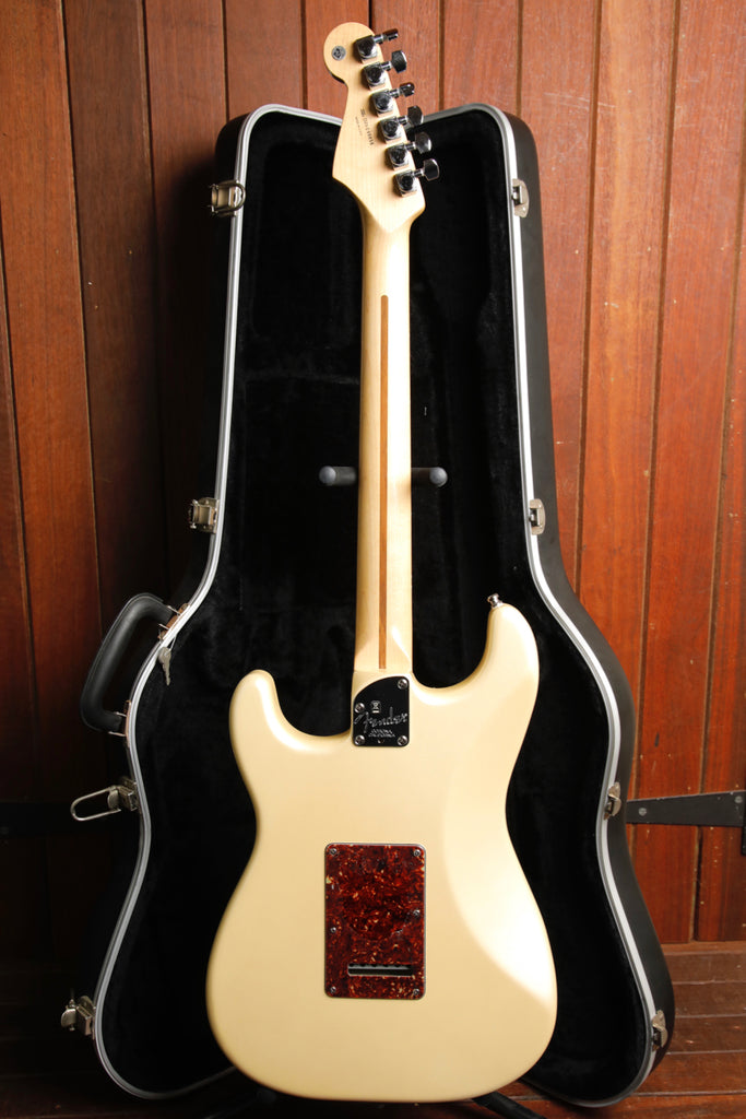 Fender American Deluxe Stratocaster HSS Olympic Pearl Electric Guitar 2006 Pre-Owned