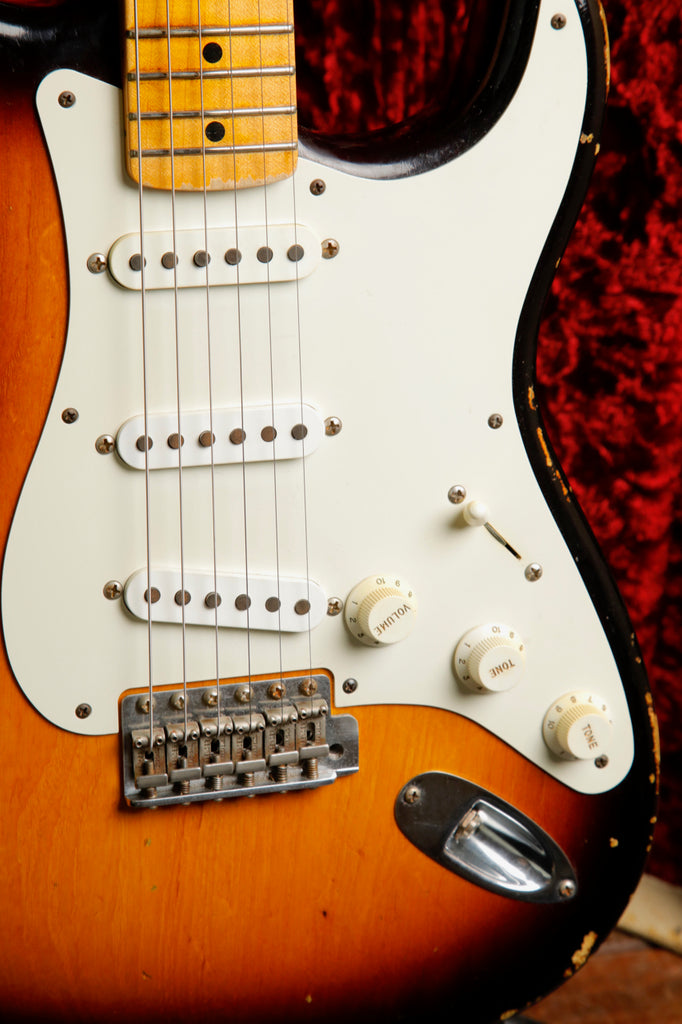 Fender Custom Shop LTD 1955 Stratocaster Sunburst Relic Electric Guitar 2015 Pre-Owned