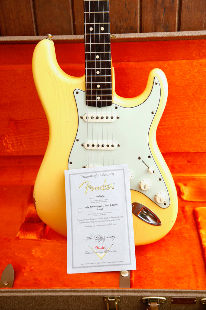 Fender Custom Shop 1964 Closet Classic Stratocaster Vintage White 2014 Pre-Owned