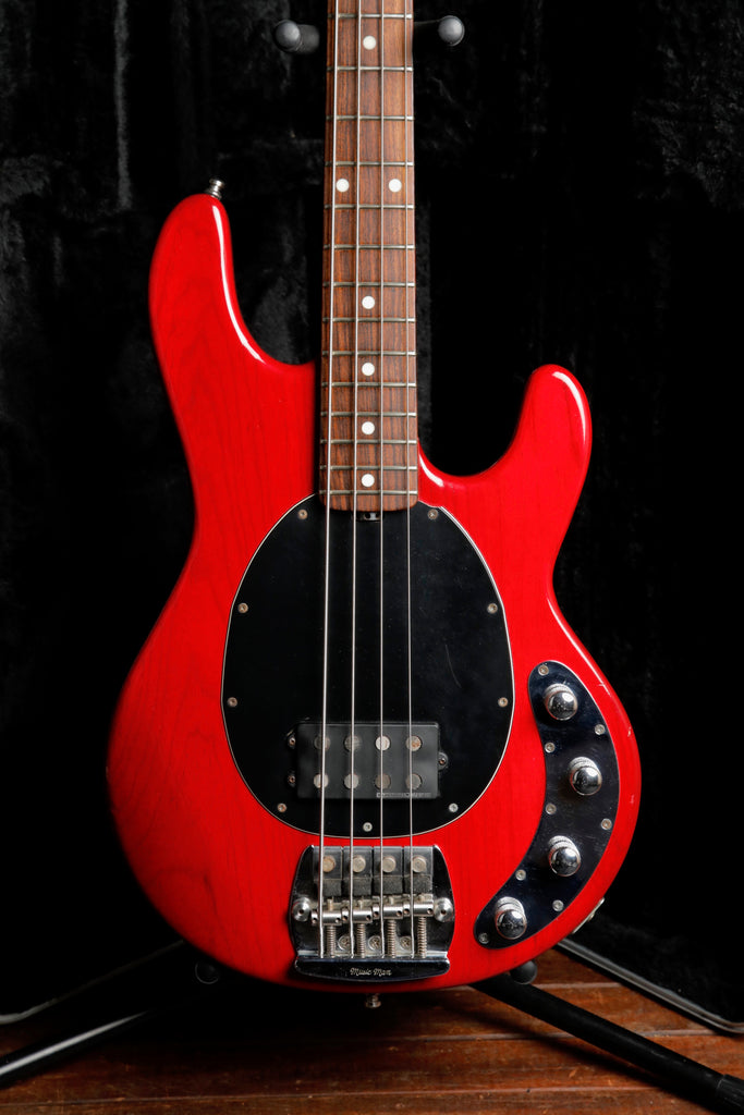 Ernie Ball Music Man StingRay 4 Cherry Red Bass Guitar 1994 Pre-Owned