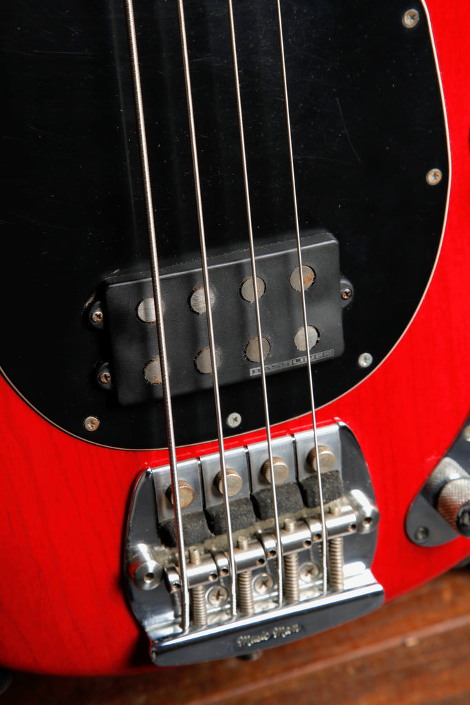 Ernie Ball Music Man StingRay 4 Cherry Red Bass Guitar 1994 Pre-Owned