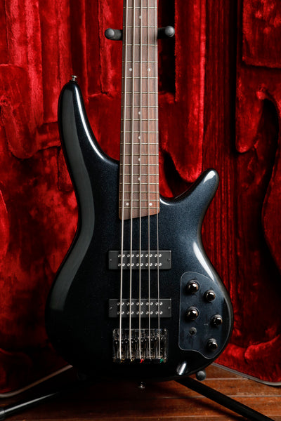 Ibanez SR305E Iron Pewter 5-String Electric Bass Guitar Pre-Owned