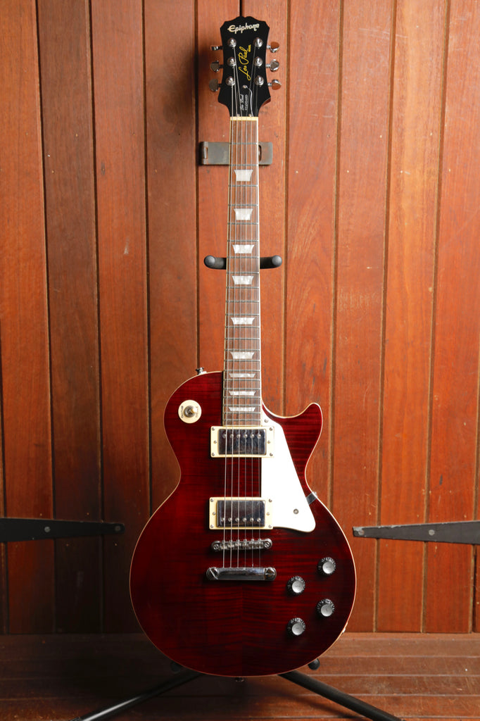 Epiphone Les Paul Standard Plus Top Pro Wine Red Electric Guitar 2006 Pre-Owned