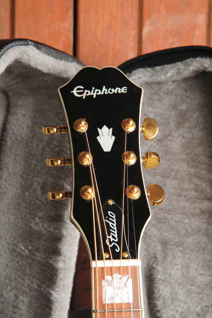 Epiphone J-200EC Studio Vintage Sunburst Acoustic-Electric Guitar Pre-Owned