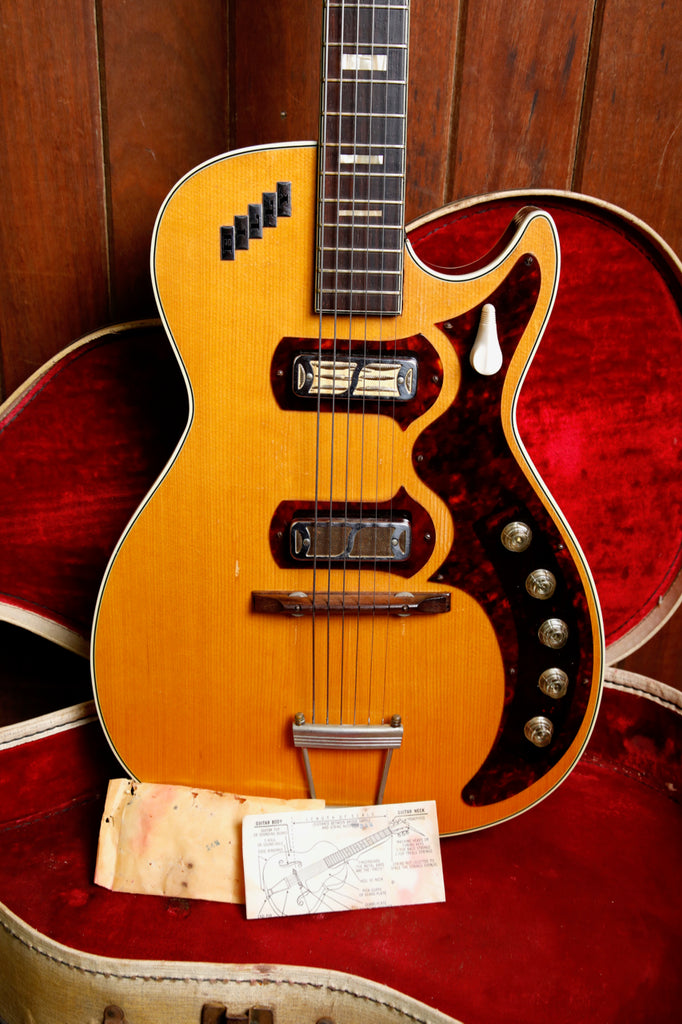 Harmony Stratotone Jupiter H49 Semi-Hollow Electric Guitar 1959 Pre-Owned