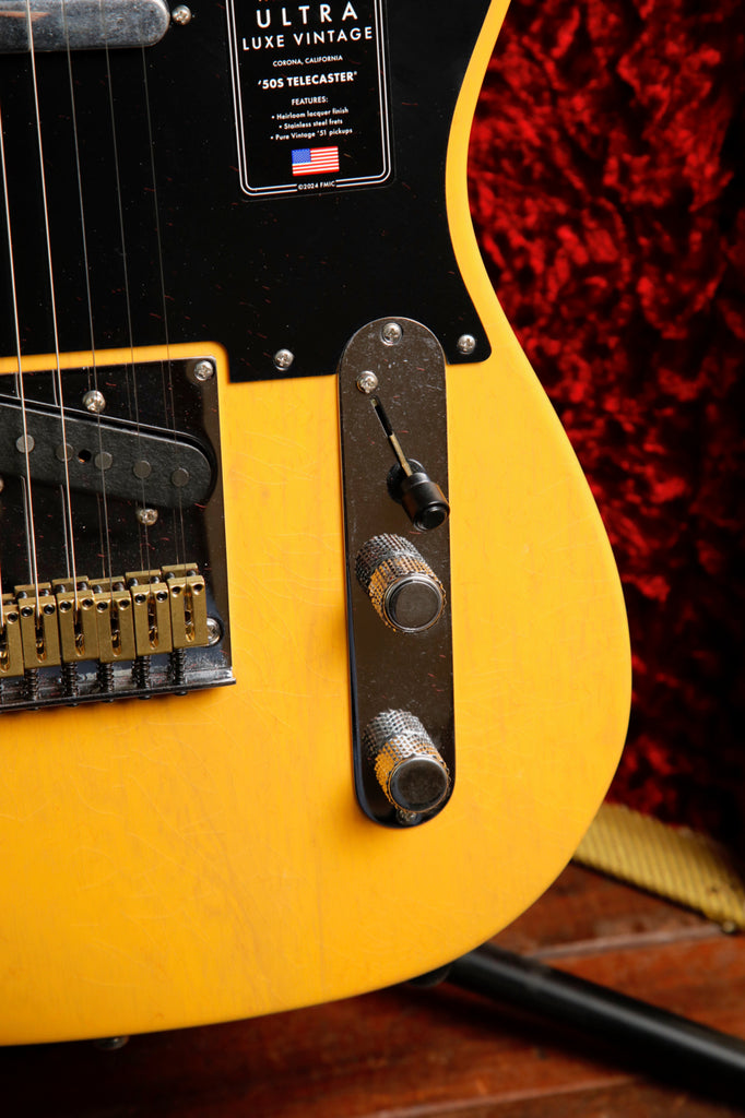 Fender American Ultra Luxe Vintage '50s Telecaster Butterscotch Blonde