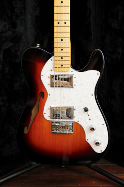 Fender '72 Telecaster Thinline Made From Genuine Fender USA Parts Electric Guitar Sunburst Pre-Owned