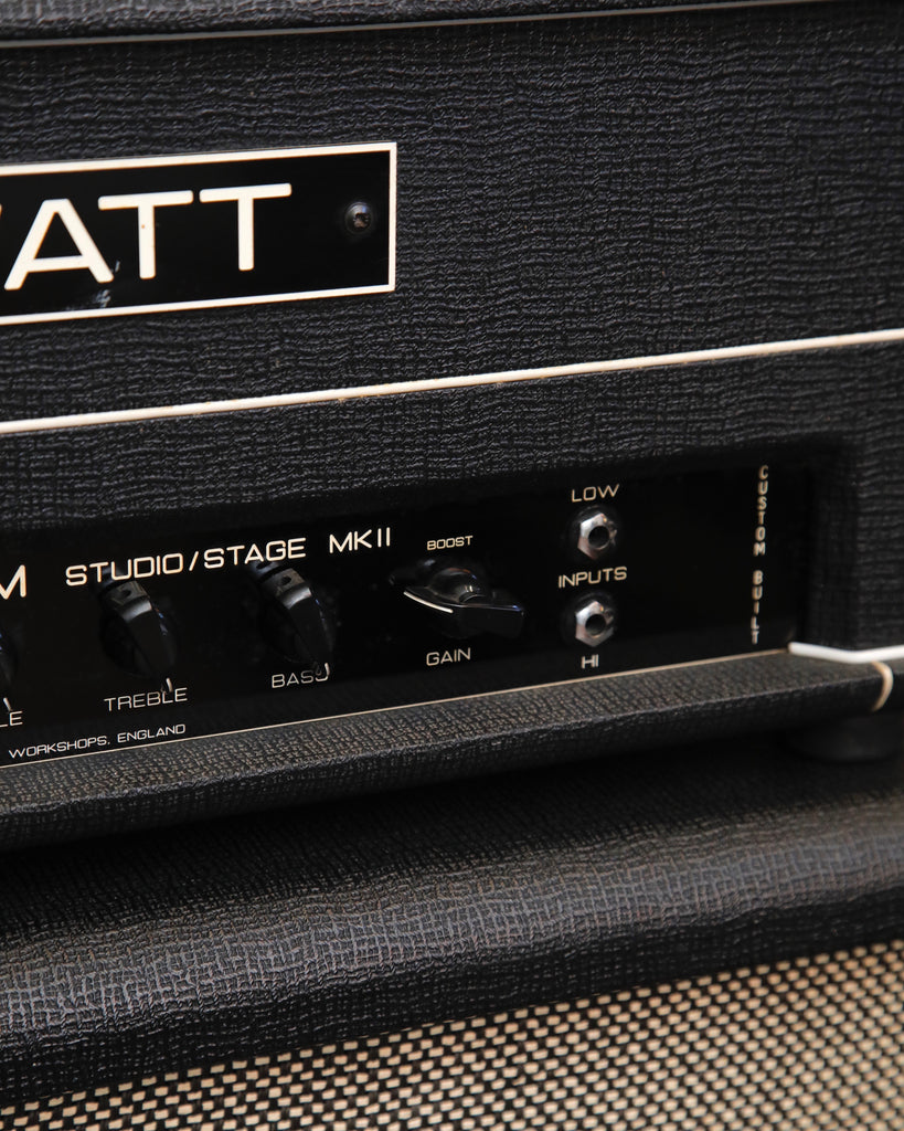 Hiwatt Custom Studio/Stage MKII Valve Amplifier Head & Cabinet Pre-Owned