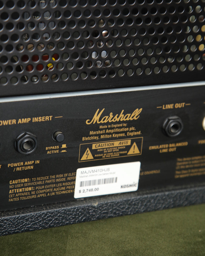 Marshall JVM410HJS Joe Satriani Signature 100-Watt Valve Guitar Amplifier Head Pre-Owned