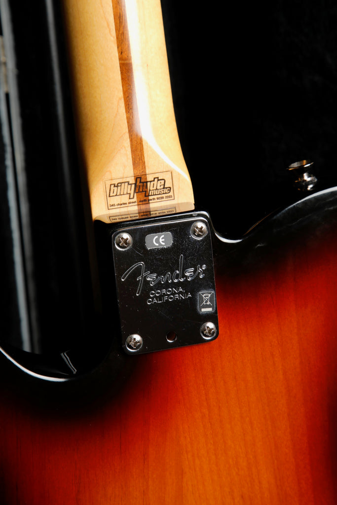 Fender American Standard Telecaster 3-Tone Sunburst Electric Guitar 2008 Pre-Owned
