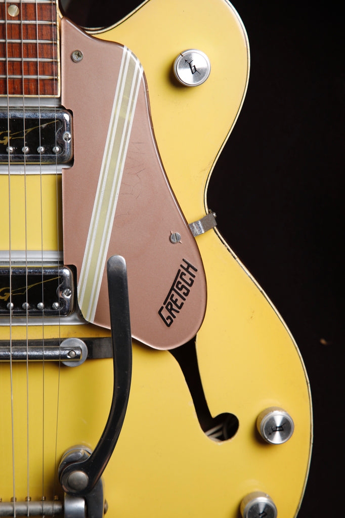 Gretsch 6105 Rally Bamboo Yellow Hollowbody Electric Guitar 1967 Pre-Owned