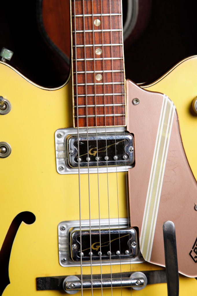 Gretsch 6105 Rally Bamboo Yellow Hollowbody Electric Guitar 1967 Pre-Owned