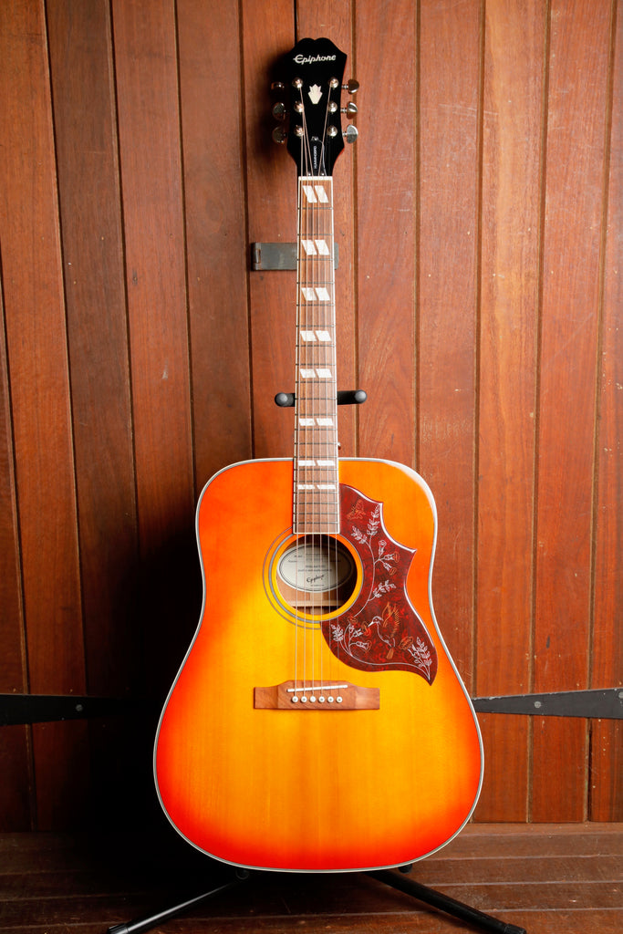 Epiphone Hummingbird Studio Faded Cherry Burst Acoustic-Electric Guitar Pre-Owned