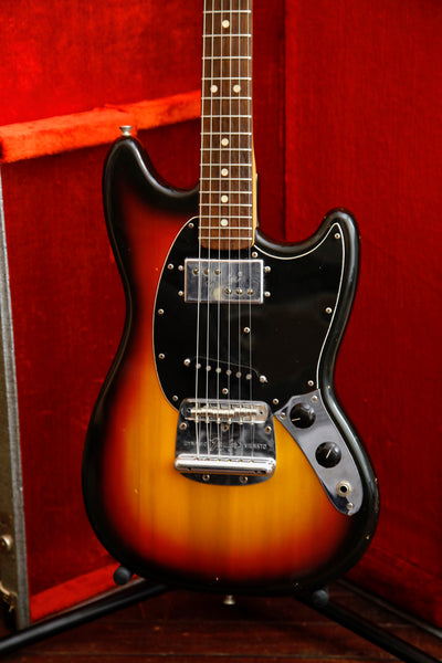 Fender Mustang Vintage 3-Colour Sunburst Electric Guitar 1972 Pre-Owned