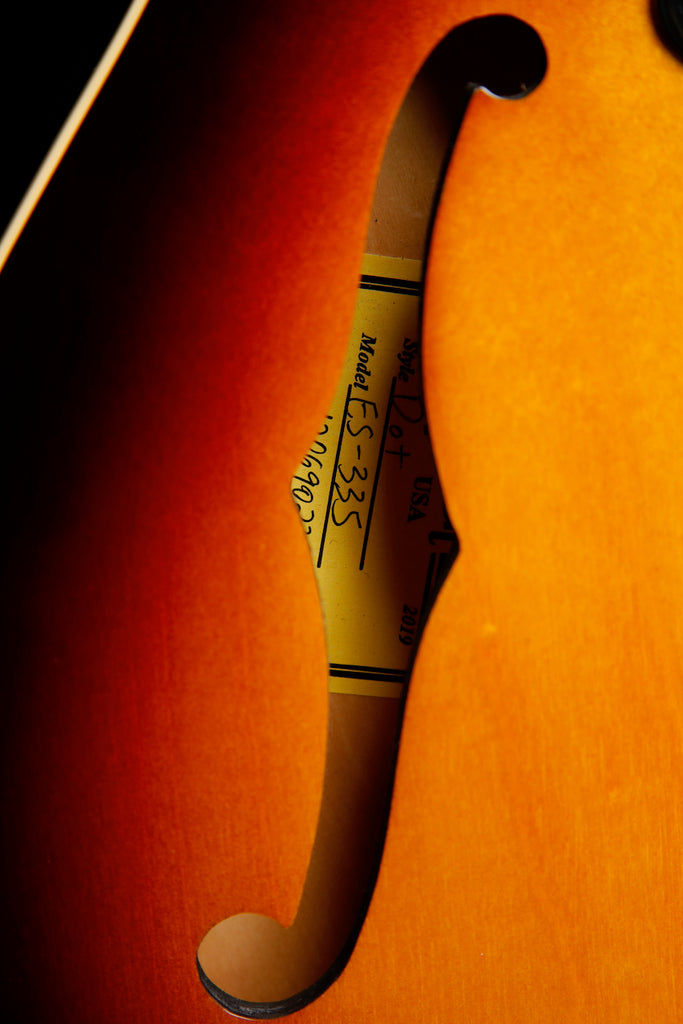 Gibson ES-335 DOT P-90 Vintage Sunburst Semi-Hollow Electric Guitar 2019 Pre-Owned