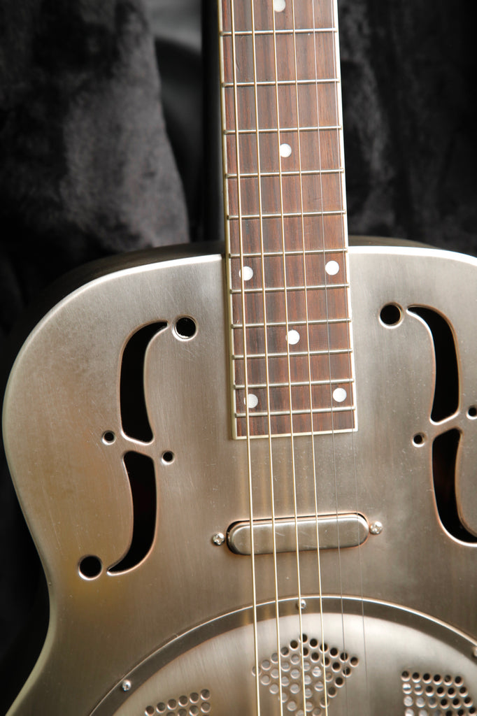Bourbon Street 1C-A Style 0 Distressed Look Resonator w/ Pickup & Case Pre-Owned