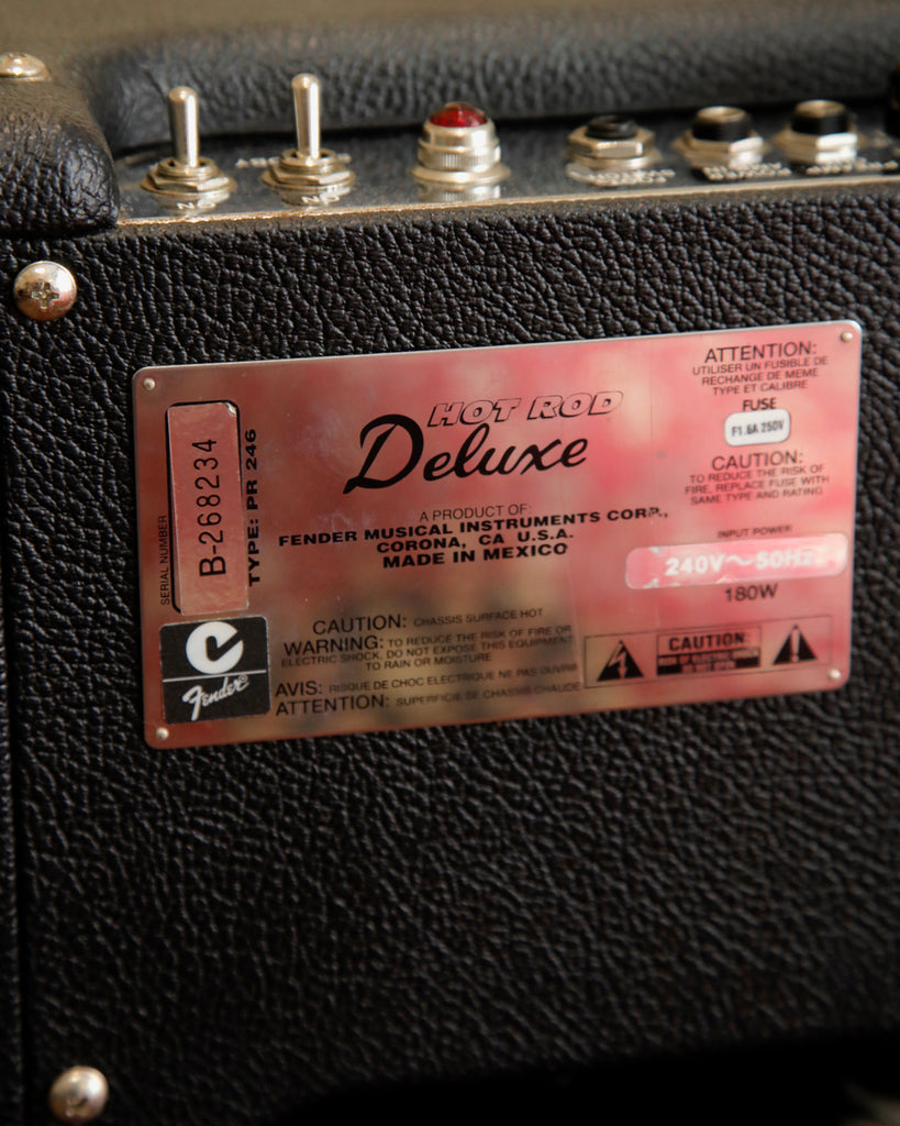 Fender Hot Rod Deluxe 40-Watt 1x12" Valve Guitar Amplifier Combo Pre-Owned