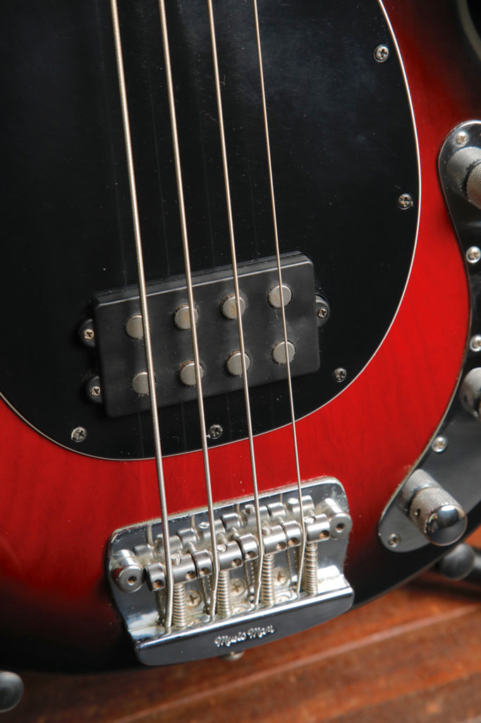 Ernie Ball Music Man StingRay 3 EQ H Black Cherry Burst Bass Guitar Pre-Owned