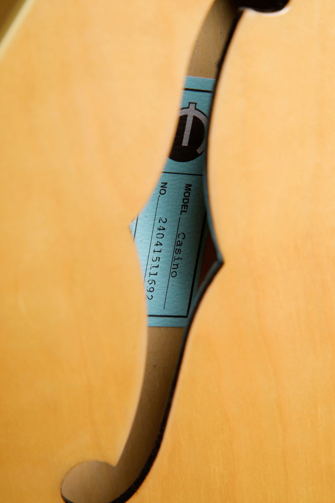 Epiphone Casino Hollowbody Natural Electric Guitar 2024 Pre-Owned