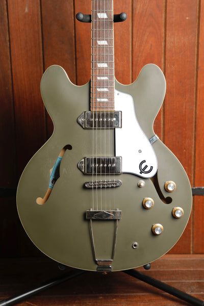 Epiphone Casino Worn Olive Drab Hollowbody Electric Guitar Pre-Owned