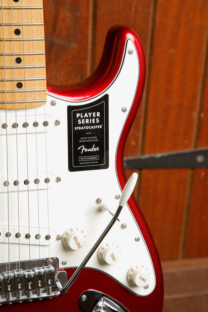 Fender Player Series Stratocaster Candy Apple Red Electric Guitar Pre-Owned