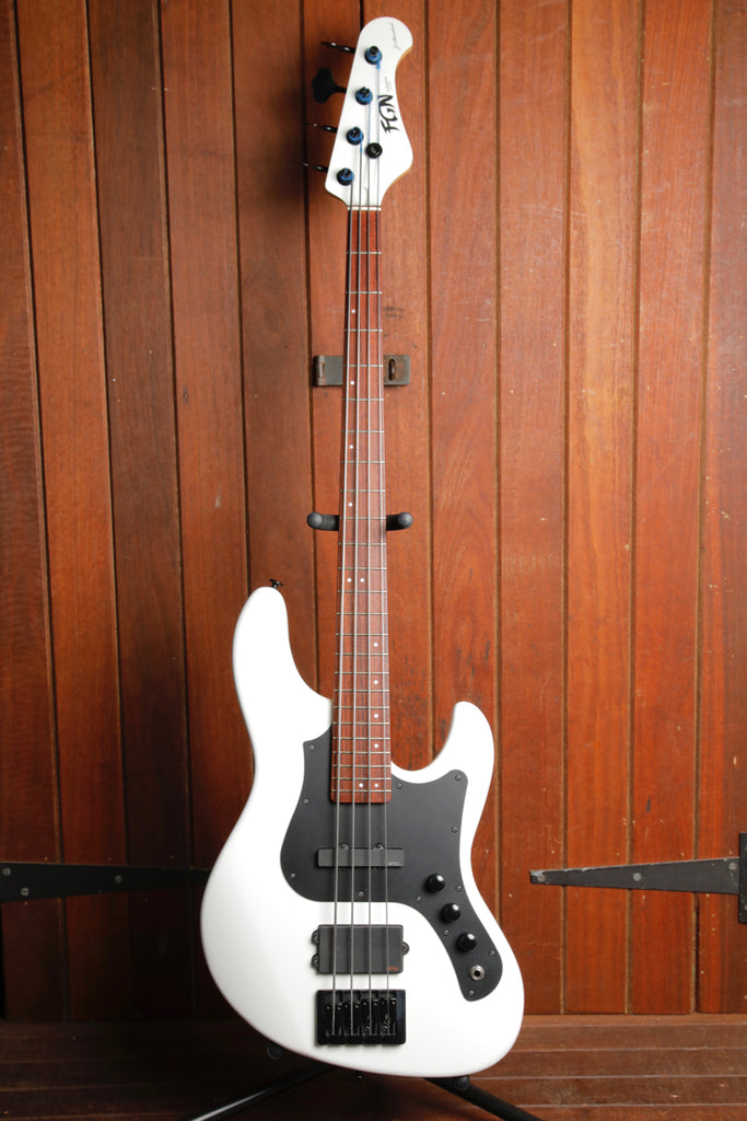 Fujigen FGN JMJ-ASH-DE-M White Bass Guitar 2019 Pre-Owned
