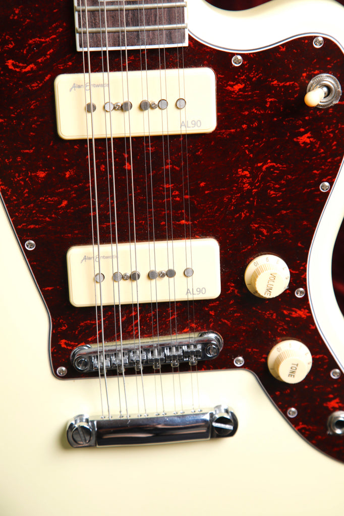 Alan Entwistle RJT-60/12 12-String Vintage White Electric Guitar w/Case Pre-Owned
