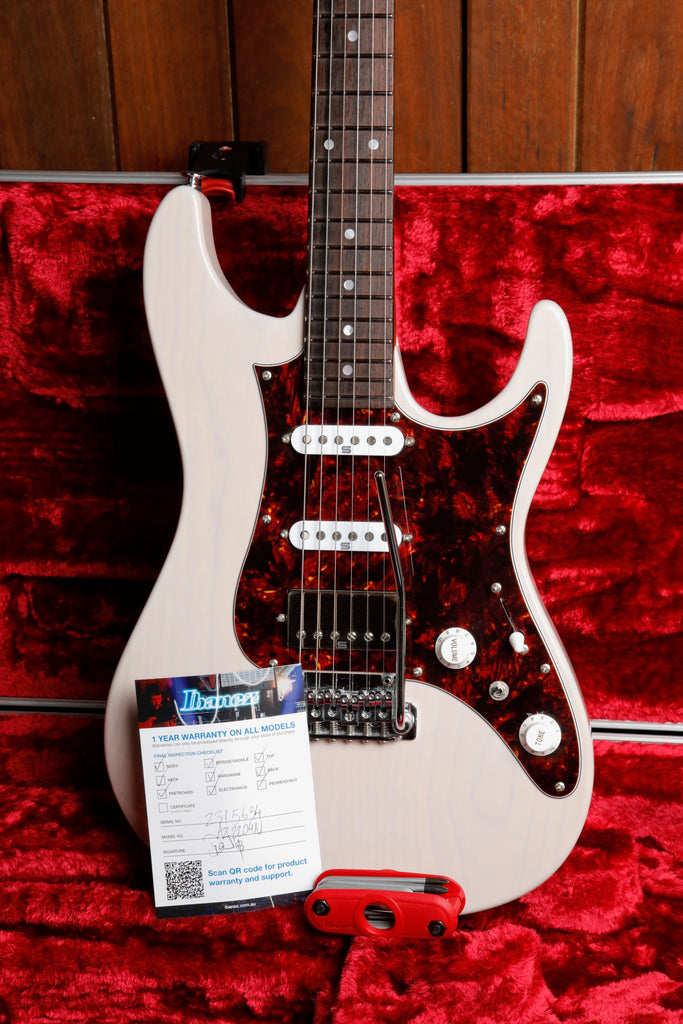 Ibanez AZ2204N Antique White Blonde Electric Guitar Made in Japan 2023 Pre-Owned