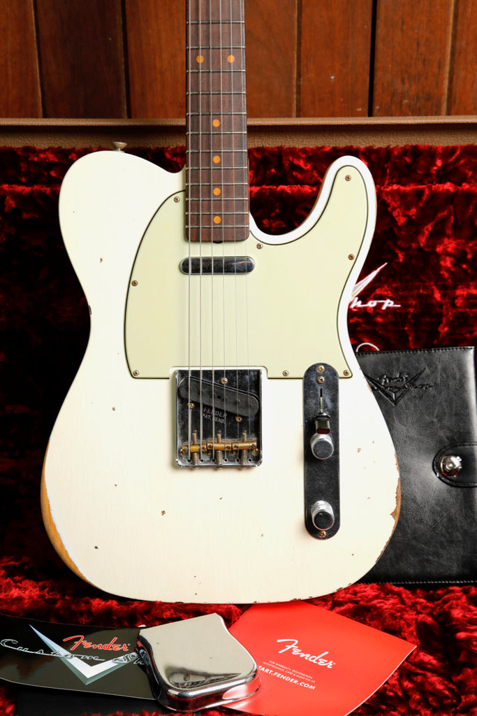 Fender Custom Shop LTD '61 Telecaster Aged Olympic White Relic Electric Guitar Pre-Owned