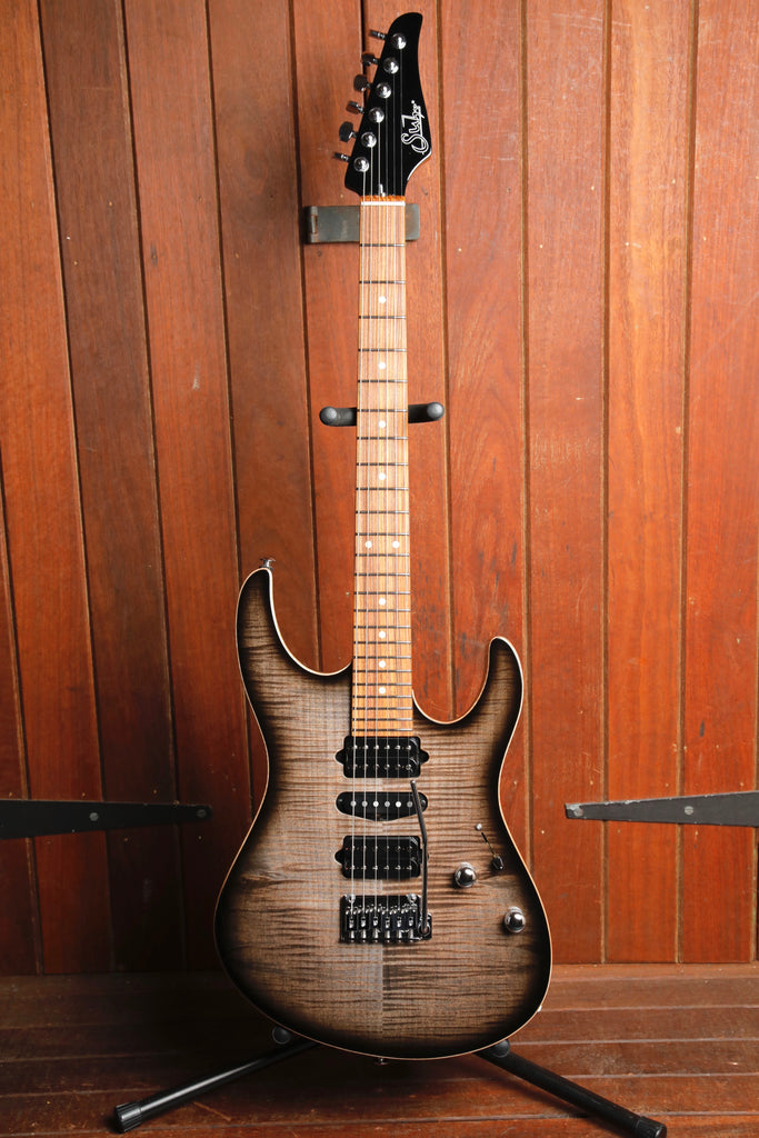 Suhr Modern Plus Trans Charcoal Burst Electric Guitar
