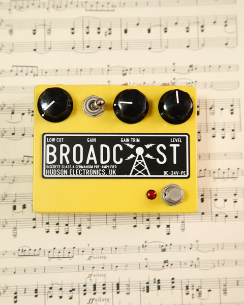 Hudson Electronics 24V Broadcast Mustard Yellow Drive Pedal Pre-Owned