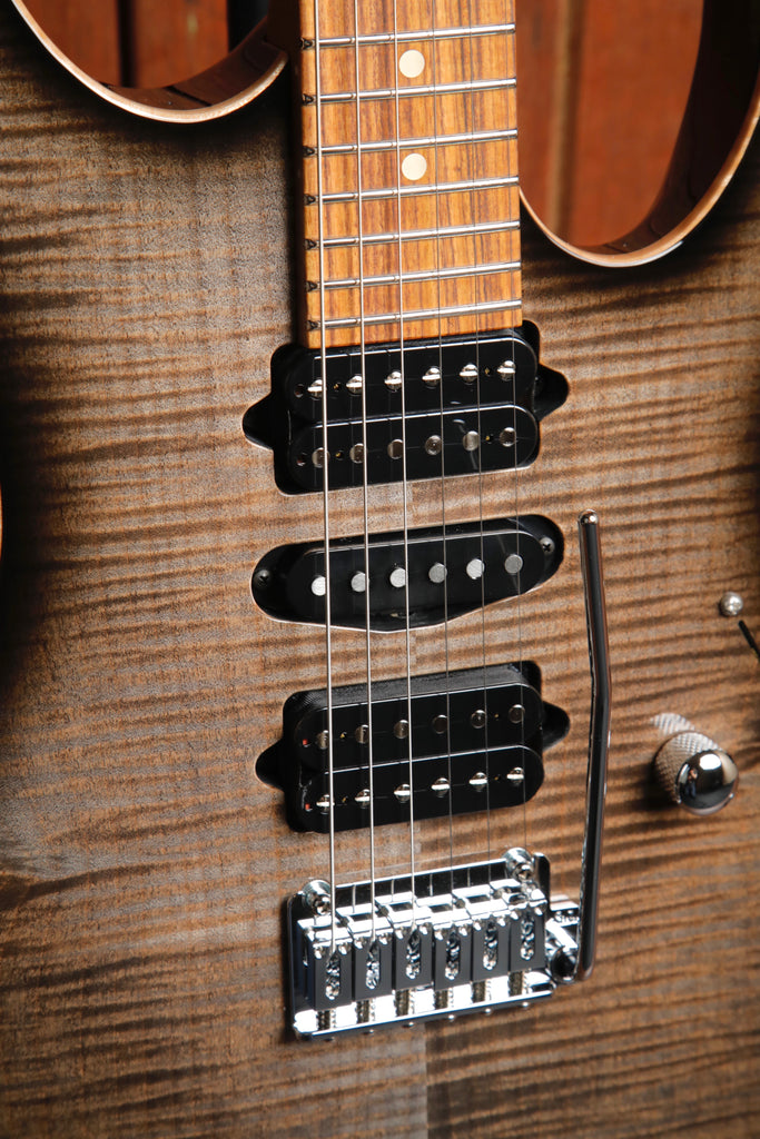 Suhr Modern Plus Trans Charcoal Burst Electric Guitar