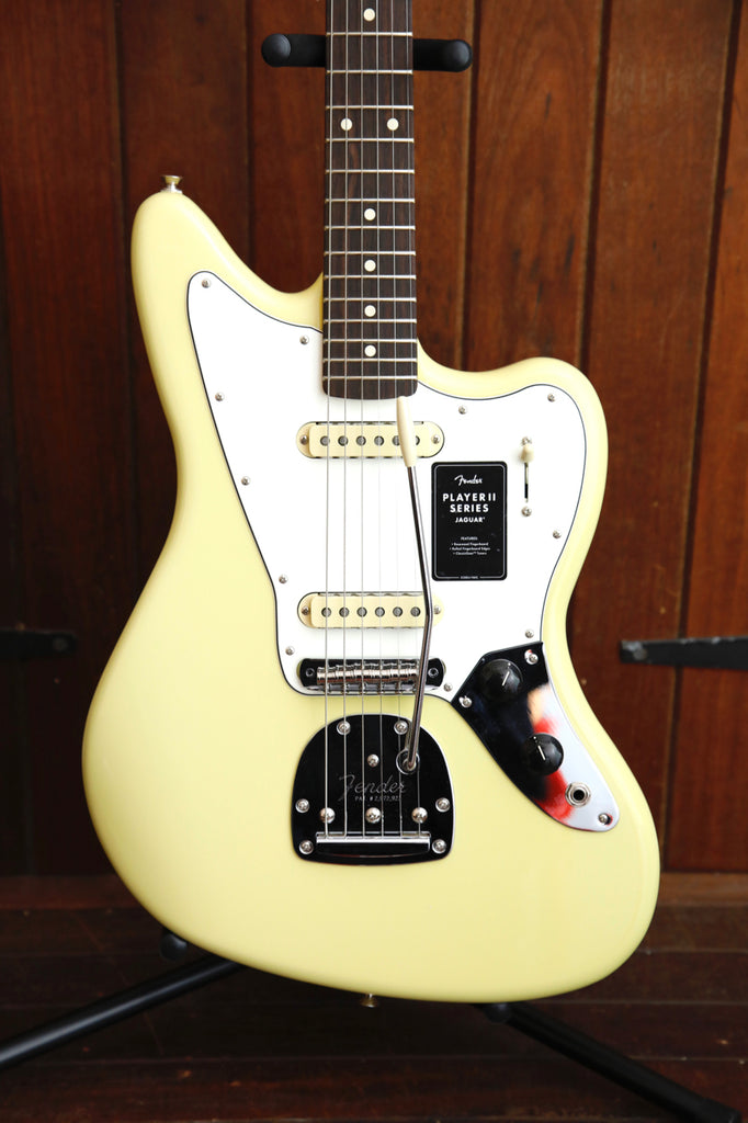 Fender Player II Jaguar Hialeah Yellow Electric Guitar