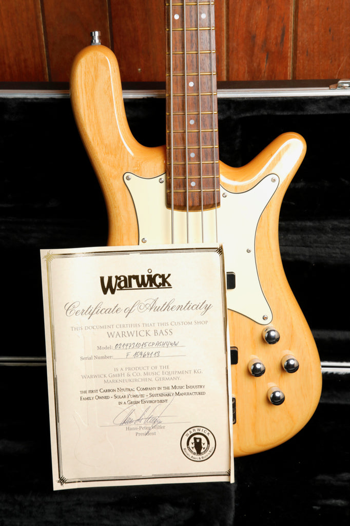 Warwick Custom Shop CO Streamer Swamp Ash Bass Guitar 2013 Pre-Owned