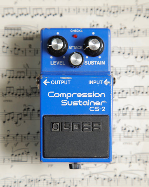 Boss CS-2 Compressor Sustainer Pedal Made In Japan 1986 Pre-Owned