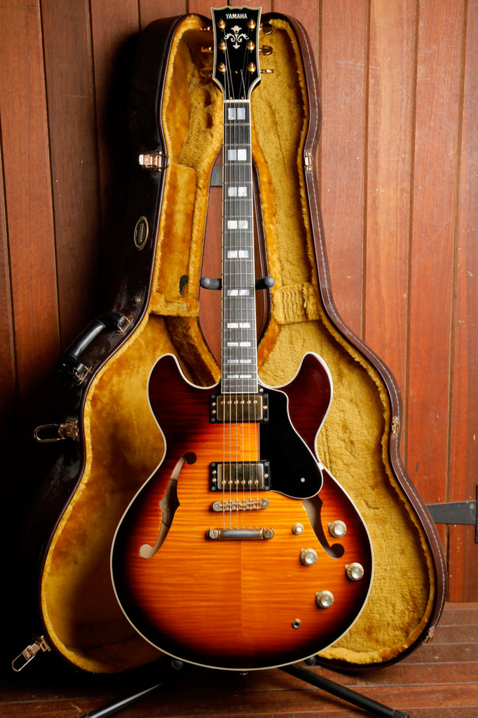Yamaha SA-2200 Semi-Hollow Brown Sunburst Electric Guitar Pre-Owned