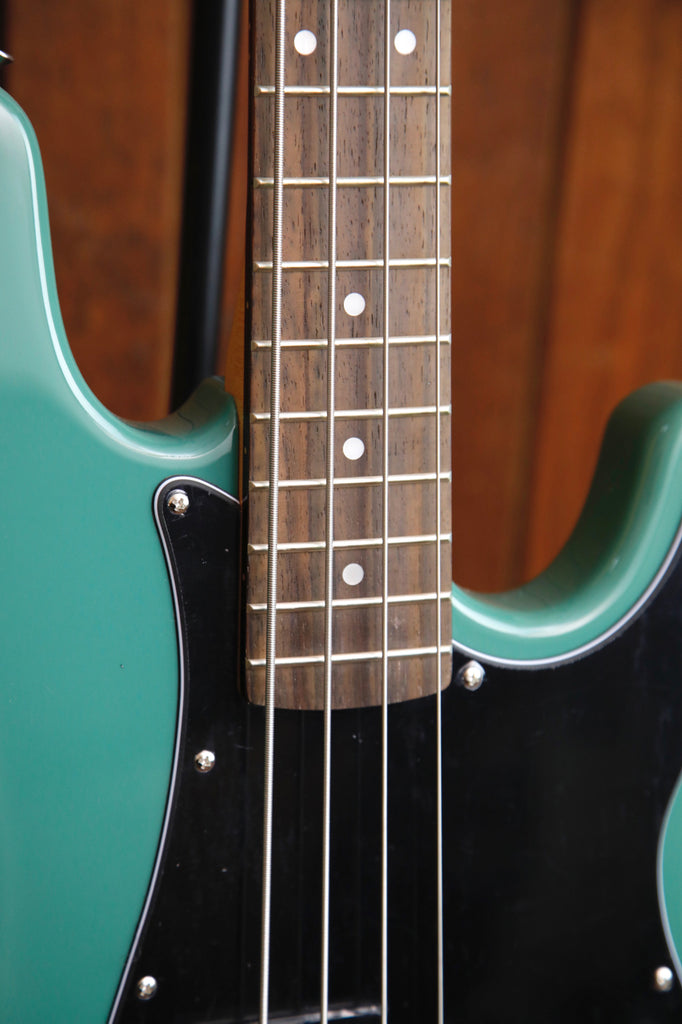 SX PJ Bass SPJ62+ Solidbody Green Electric Bass Guitar & Laney Amp Pack