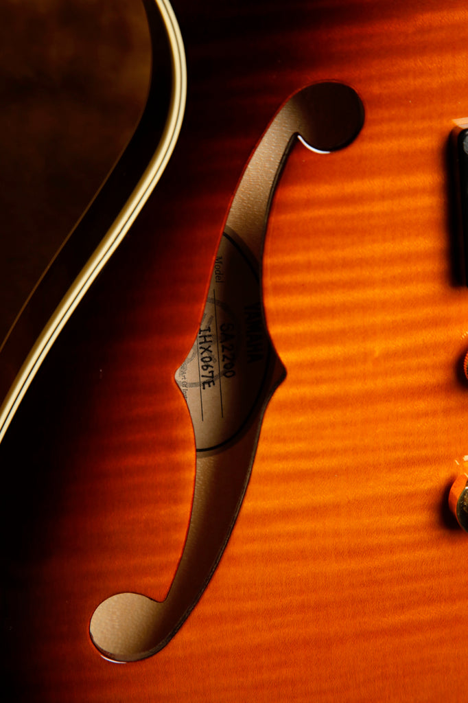 Yamaha SA-2200 Semi-Hollow Brown Sunburst Electric Guitar Pre-Owned