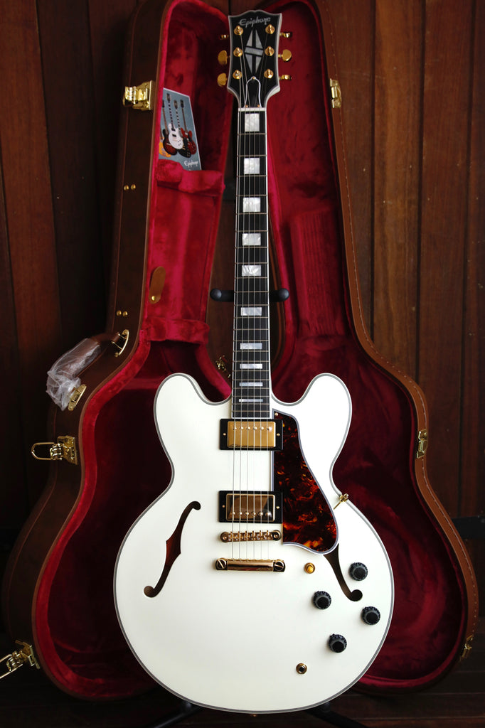 Epiphone Inspired By Gibson 1959 ES-355 Classic White Semi-Hollow Electric Guitar