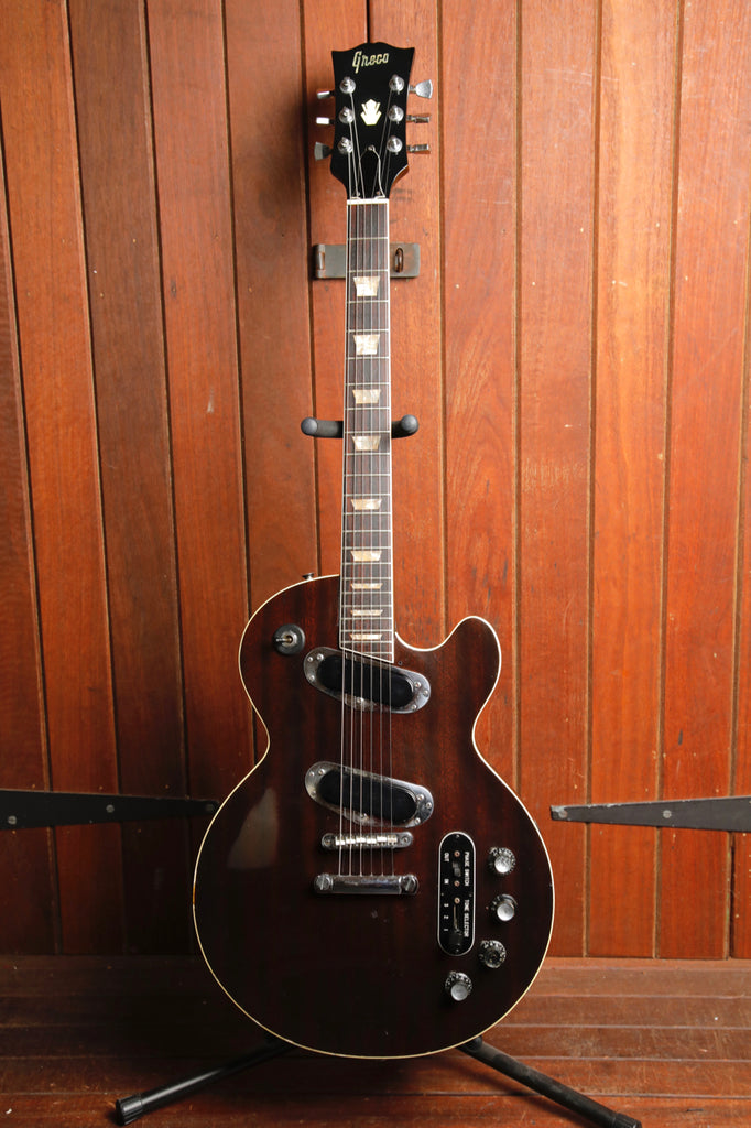 Greco PE-520 Walnut Vintage Electric Guitar Made In Japan Pre-Owned