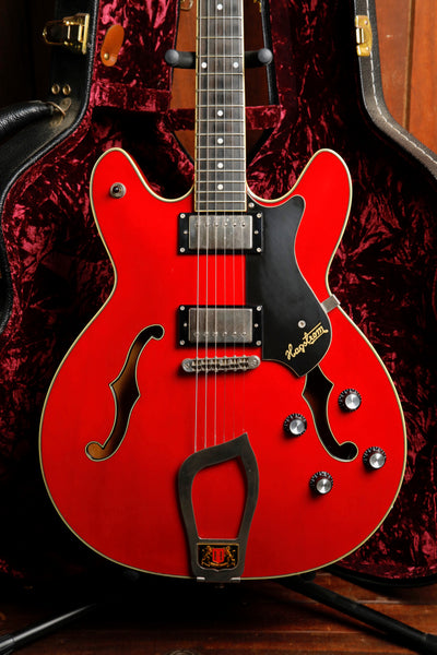 Hagstrom Viking Semi-Holllowbody Transparent Cherry Electric Guitar Pre-Owned