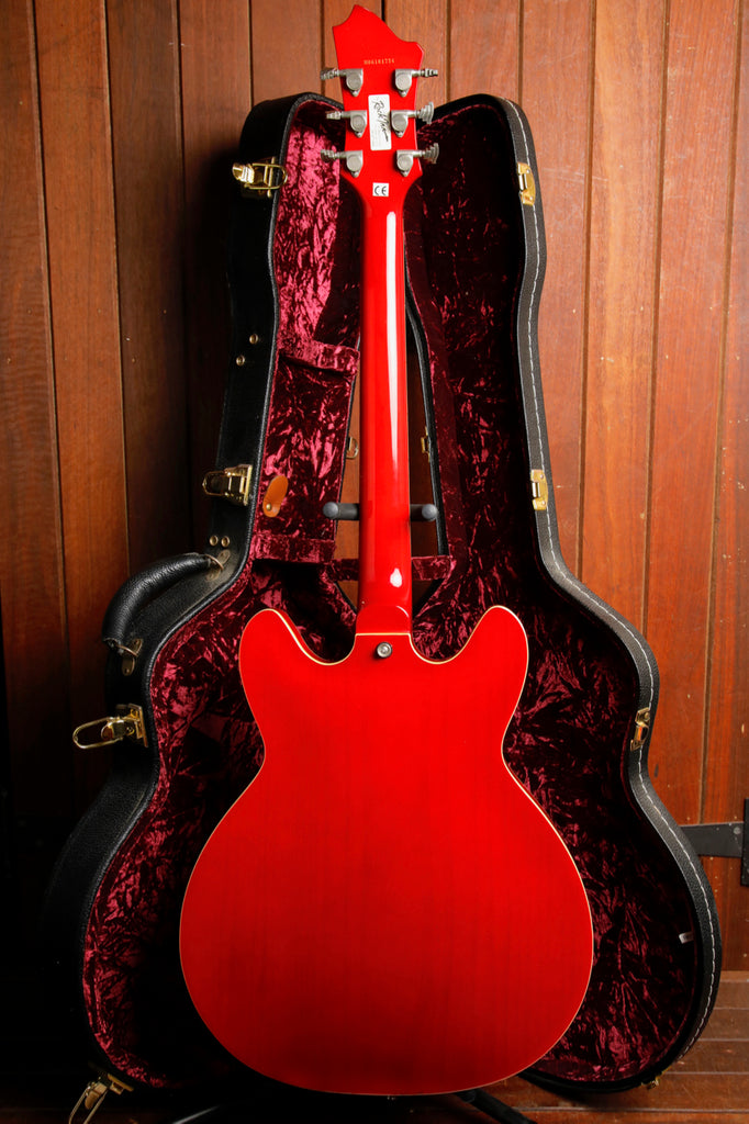 Hagstrom Viking Semi-Holllowbody Transparent Cherry Electric Guitar Pre-Owned