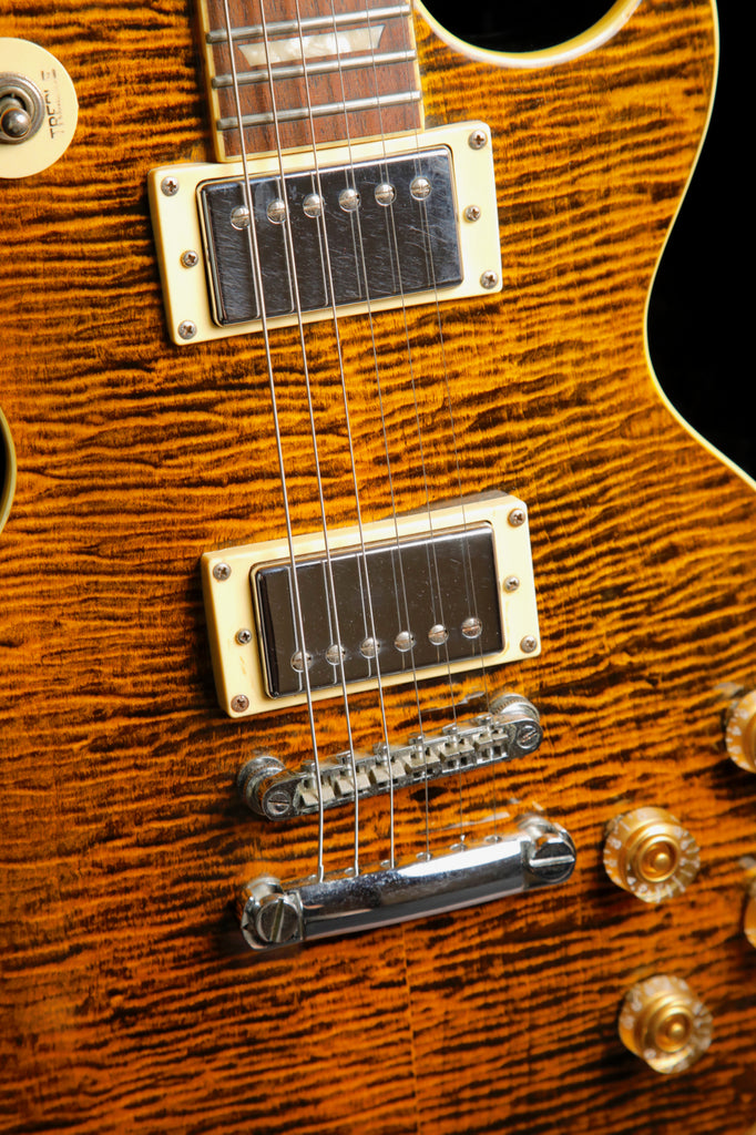 Epiphone Joe Perry Boneyard Les Paul Antique Tiger Electric Guitar 2004 MIK Pre-Owned