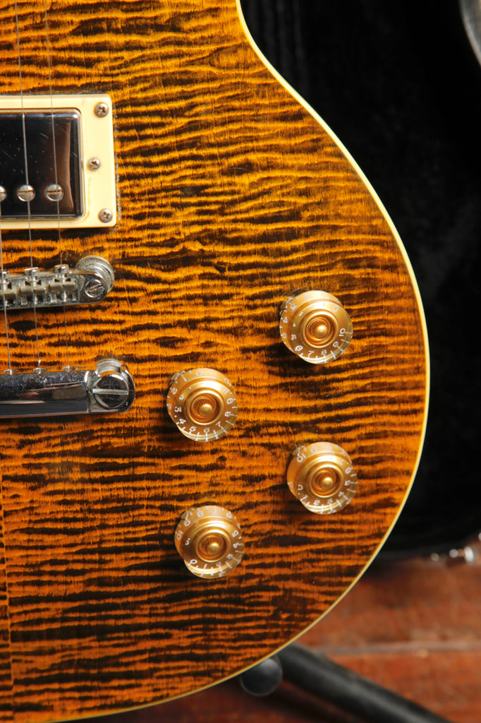 Epiphone Joe Perry Boneyard Les Paul Antique Tiger Electric Guitar 2004 MIK Pre-Owned