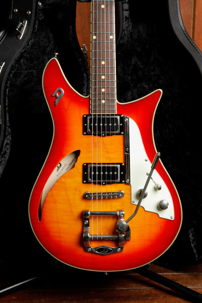 Duesenberg Double Cat Semi-Hollow Fire Burst Electric Guitar Pre-Owned