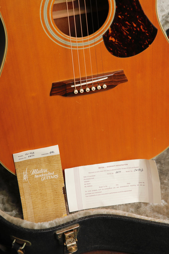 Maton CW80D Dreadnought Acoustic Guitar 1986 Pre-Owned