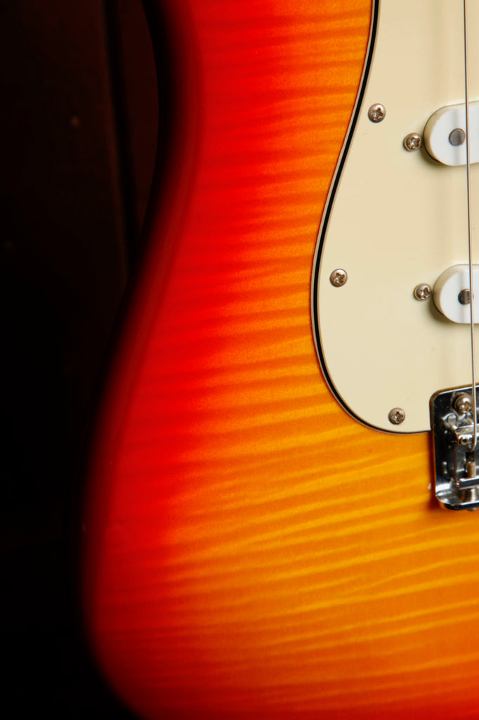 Squier Vintage Modified Stratocaster FMT Cherry Sunburst Electric Guitar 2008 Pre-Owned