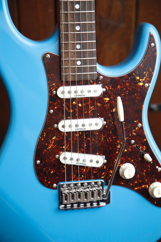 Levinson Sceptre Ventana Std Double Cutaway Sonic Blue Electric Guitar